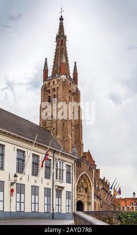 Church of Our Lady, Bruges, Belgium Stock Photo