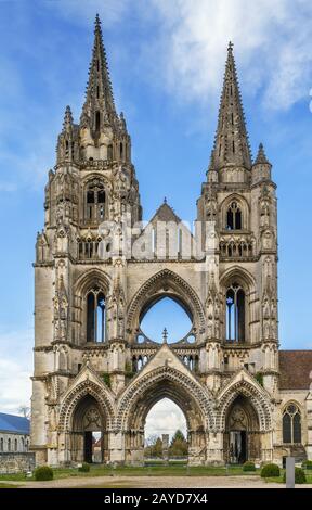 Abbey of St. Jean des Vignes, Soissons, France Stock Photo