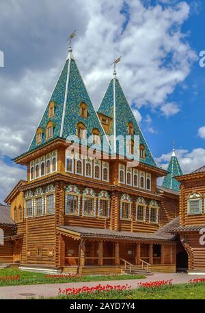 Wooden palace in Kolomenskoye, Moscow Stock Photo