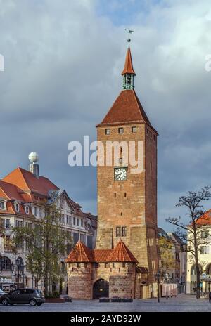 White Tower (Weisser Turm), Nuremberg, Germany Stock Photo