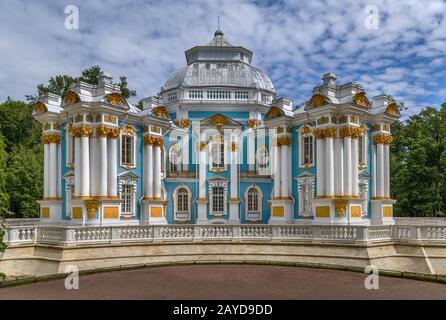 Hermitage pavilion, Tsarskoye Selo, Russia Stock Photo
