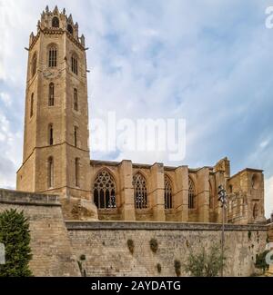 Old Cathedral of Lleida, Spain Stock Photo
