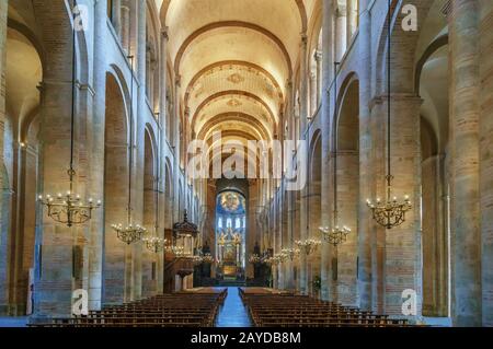 Basilica of Saint-Sernin, Toulouse, France Stock Photo