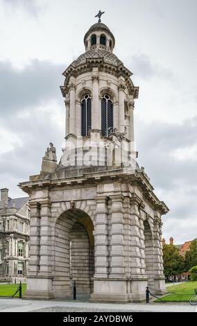 Campanile of Trinity College, Dublin, Ireland Stock Photo
