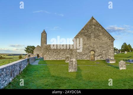 Clonmacnoise abbey, Ireland Stock Photo