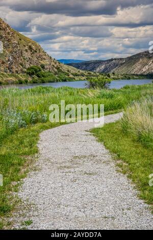 A gorgeous view of the landscape in Bozeman, Montana Stock Photo