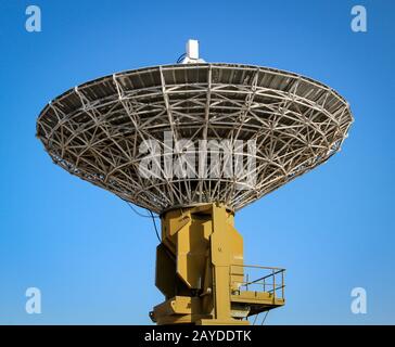 a radar dish for radio reception, air traffic control Stock Photo