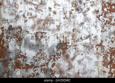 Rusty metallic steel plate Stock Photo