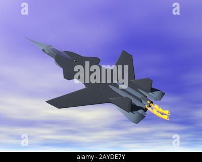 Fight plane in the sky Stock Photo