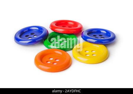 Multicolored buttons Stock Photo