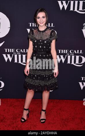 Lara McDonnell attends the premiere of 'Call of the Wild' at El Capitan
