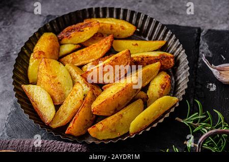 Original tikka chicken with hot sauce and butter, fresh garlic and herbs Stock Photo