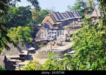 Bena Village Flores Indonesia Stock Photo