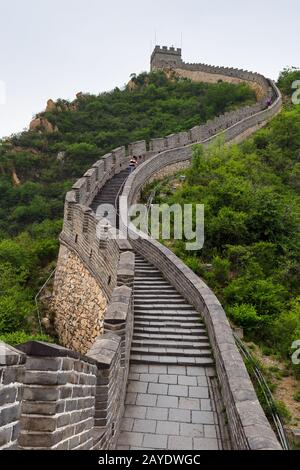 Great Wall of China at Badaling - Beijing Stock Photo