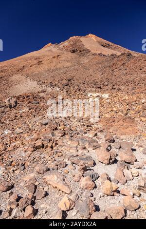 Summit of Mount Teide, Tenerife, Canary Islands Stock Photo