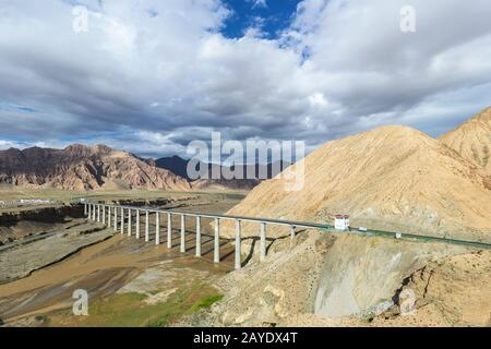 qinghai-tibet railway of china Stock Photo