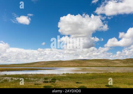 water sources and plateau wetlands landscape Stock Photo