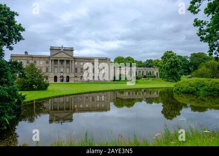 Lyme Hall historic English Stately Home and park in Cheshire, UK Stock Photo