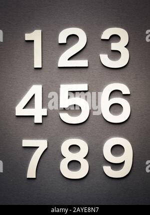 Mathematics background made with solid numbers Stock Photo