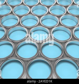 3D rendering capacity with paint Stock Photo