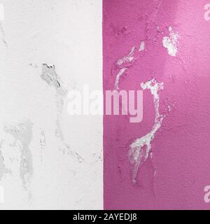 Paint peeling off from the wall Stock Photo