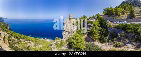 Torre del Verger, Tramuntana mountains, Andratx region, Mallorca, Balearic Islands. Spain Stock Photo