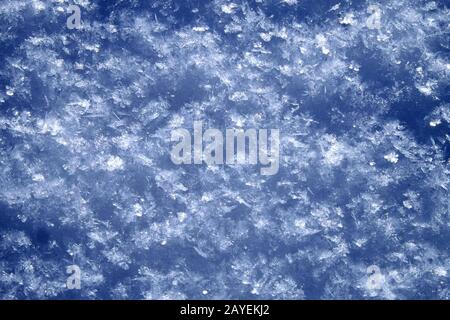 Untouched snow surface Stock Photo
