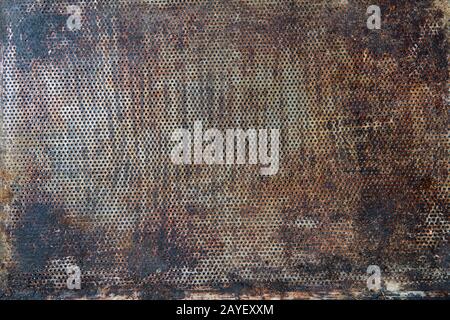 Old vintage empty baking tray. Stock Photo
