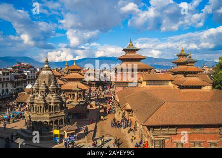 scenery of Patan Durbar Square at Kathmandu, Nepal Stock Photo