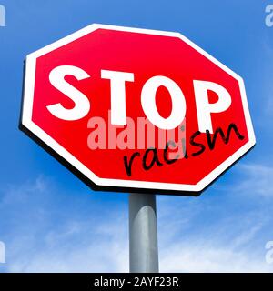 Stop RACISM Stock Photo