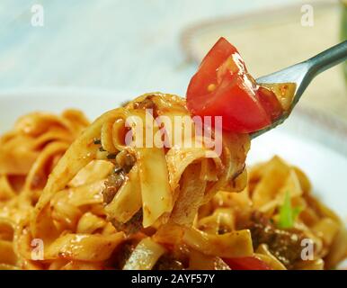 Tomato Beef Country Casserole Stock Photo