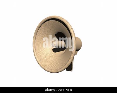 Megaphone for communication Stock Photo