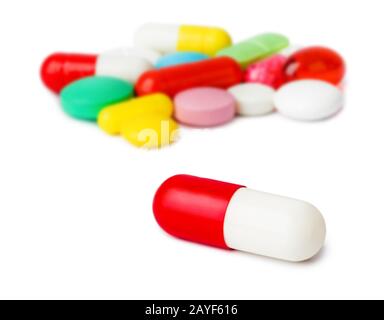 Heap of medical pills Stock Photo