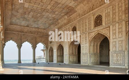 The Shish Mahal (The Glass Palace), Agra Fort, Agra, Uttar Pradesh, India Stock Photo
