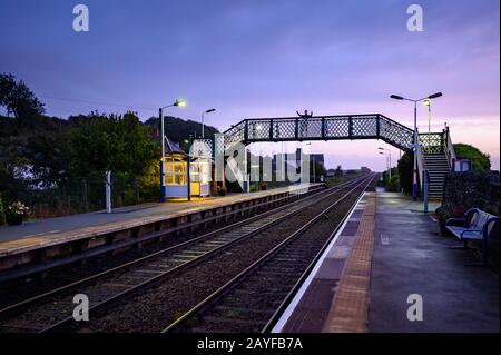 Kirkby in Furness Railway Station, Cumbria Stock Photo