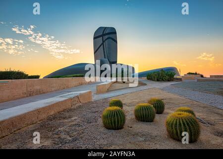 King Abdulaziz Center for World Culture (Ithra) City :Dammam, Country : Saudi Arabia. Photo was taken on Month of February 8th 2020. Stock Photo