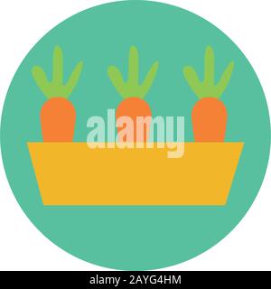 fresh carrot vegetable block and flat style Stock Vector Image & Art ...