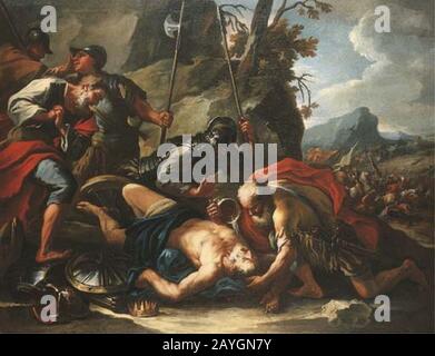 Francesco Conti - Death of King Josiah. Stock Photo