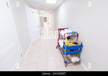 Storage Room for Cleaning Equipment Stock Photo - Alamy