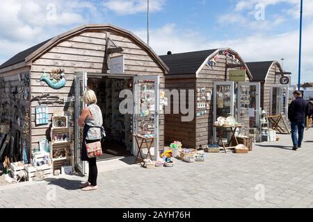 Amble Harbour Village, Nothumberland Stock Photo