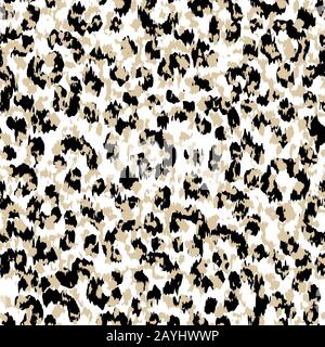 leopard skin texture seamless pattern Stock Photo