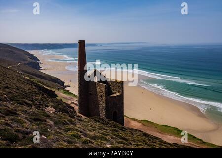 Wheal Coats in Cornwall, UK Stock Photo