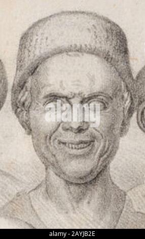 Franz Xaver Messerschmidt - Character head No 1 (Matthias Rudolph Toma 1839). Stock Photo