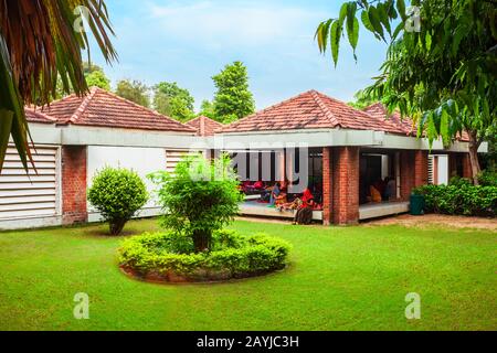 Sabarmati Gandhi Ashram or Harijan Ashram or Satyagraha Ashram in Ahmedabad city in Gujarat state of India Stock Photo