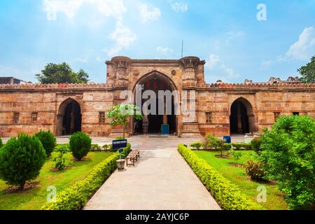 Ahmedshah Masjid or Sultan Ahmed Shah Mosque in the city of Ahmedabad, Gujarat state of India Stock Photo