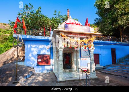 Arbuda Devi Temple or Adhar Devi Temple in Mount Abu, a hill station in Rajasthan state, India Stock Photo