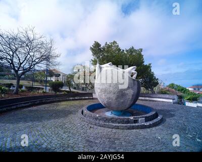 Monumento da Biosfera homage to the environment in Santana, Madeira, Portugal, European Union Stock Photo