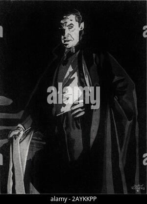 BELA LUGOSI in DRACULA 1931 director TOD BROWNING novel BRAM STOKER Universal Pictures Stock Photo