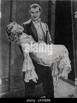 BELA LUGOSI and HELEN CHANDLER in DRACULA 1931 director TOD BROWNING novel BRAM STOKER Universal Pictures Stock Photo