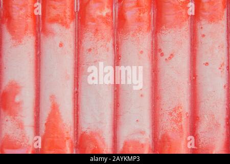 Frozen crab sticks, in vacuum pack covered with frost Stock Photo